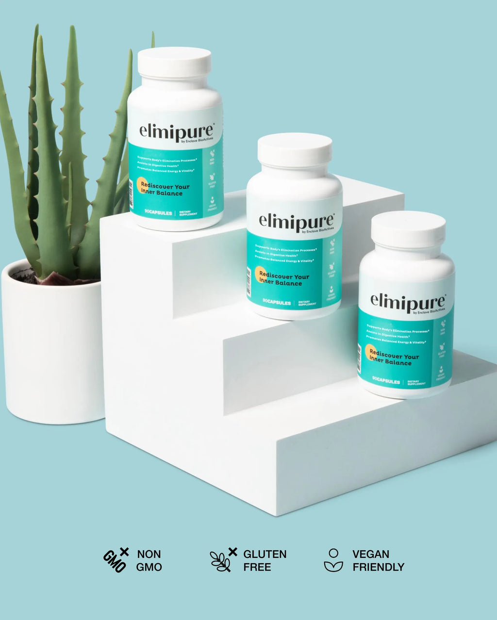 Elimipure Gut Cleanse Supplement | Black Walnut Wormwood Clove Detox